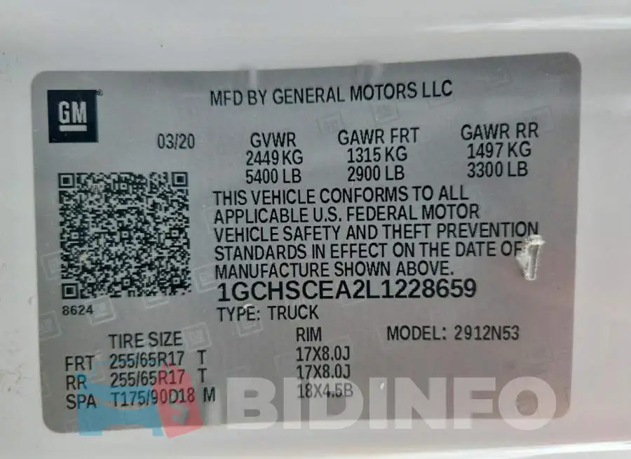 1GCHSCEA2L1228659 Photo# 13