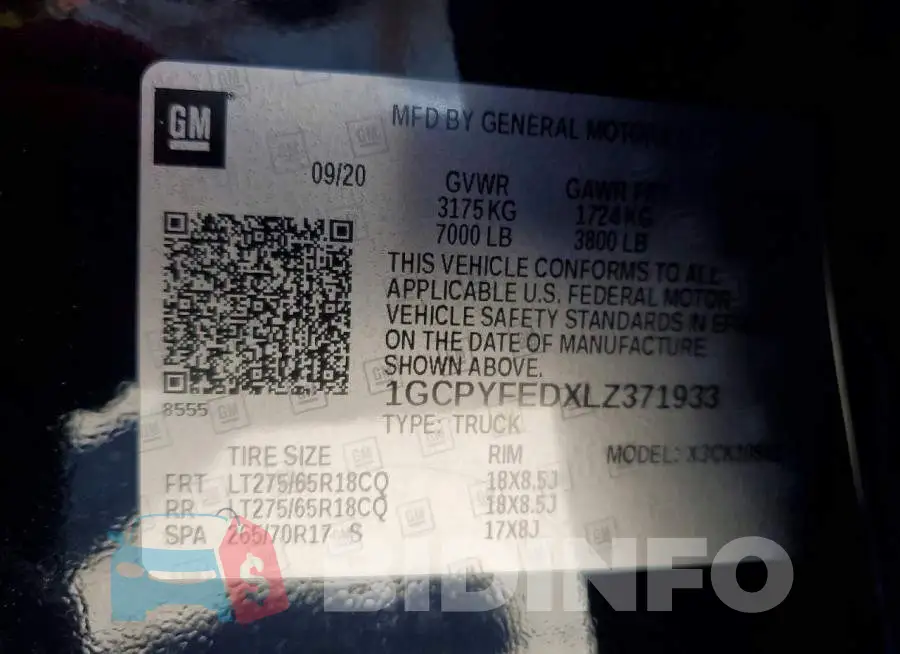 1GCPYFEDXLZ371933 Photo# 12