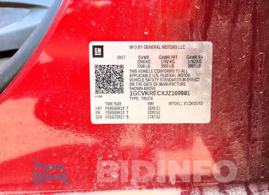 1GCVKRECXJZ169981 Photo# 13