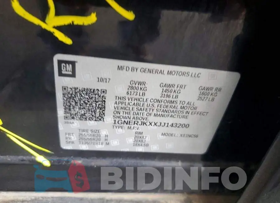 1GNERJKXXJJ143200 Photo# 13