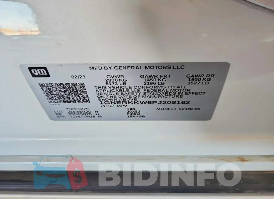 1GNERKKW6PJ208162 Photo# 14