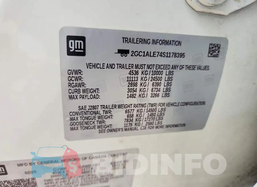 2GC1ALE74S1178395 Photo# 12