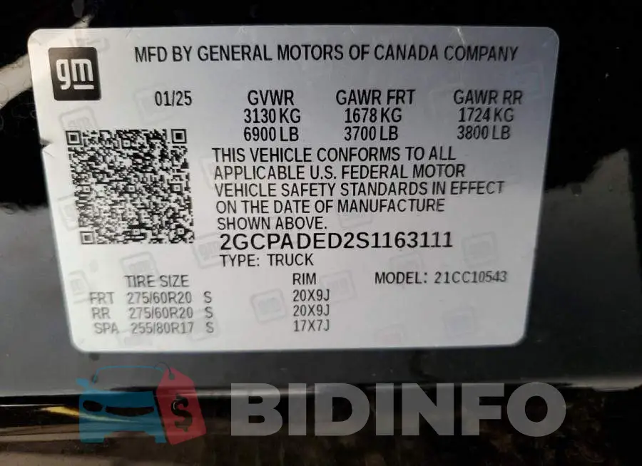 2GCPADED2S1163111 Photo# 12