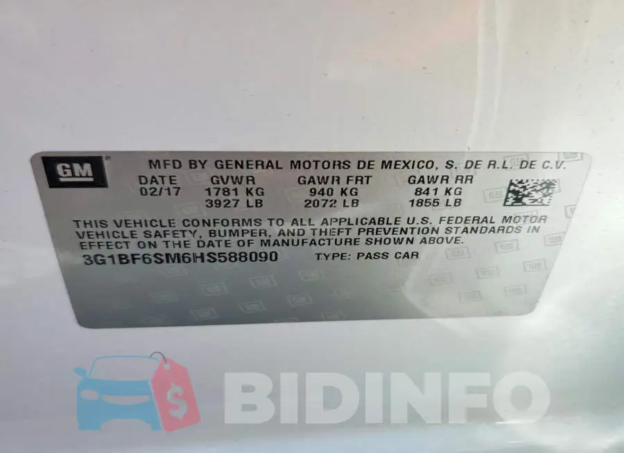 3G1BF6SM6HS588090 Photo# 12