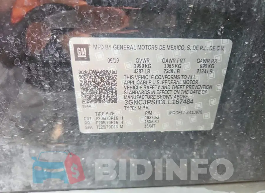 3GNCJPSB3LL167484 Photo# 13