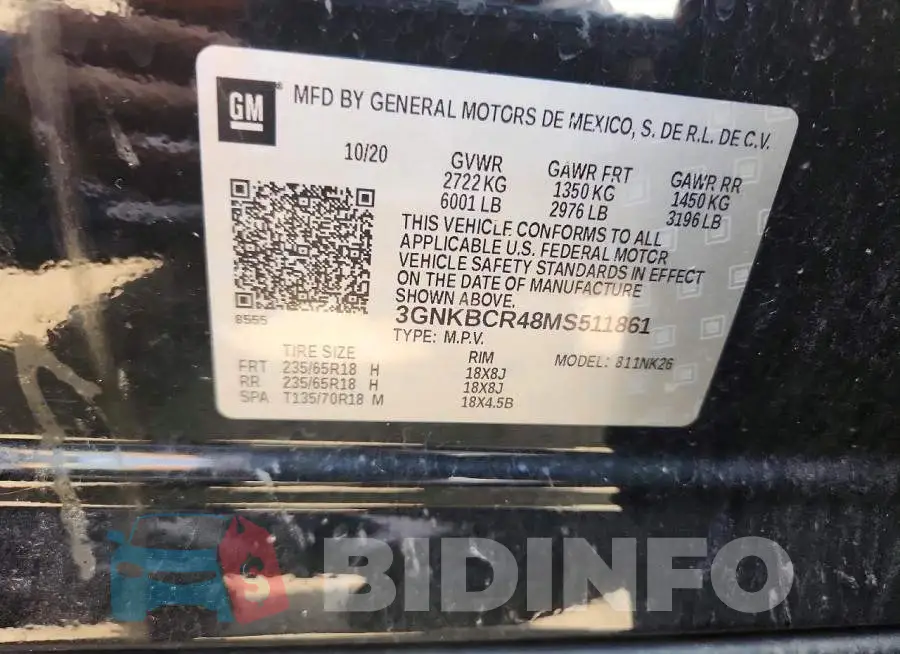 3GNKBCR48MS511861 Photo# 12