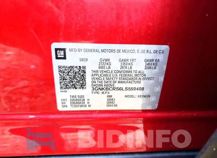 3GNKBCRS6LS559498 Photo# 13