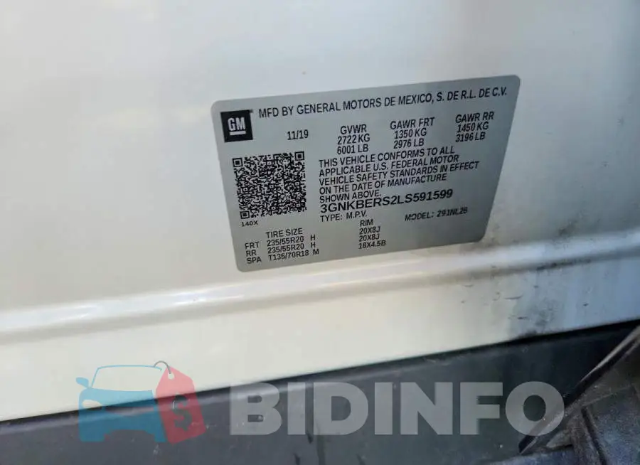 3GNKBERS2LS591599 Photo# 14