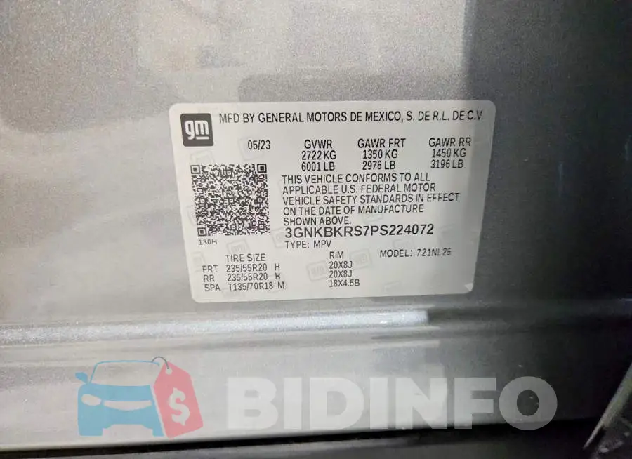 3GNKBKRS7PS224072 Photo# 13