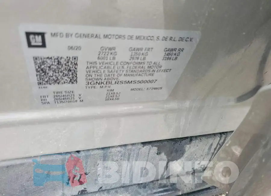 3GNKBLRS5MS500007 Photo# 13