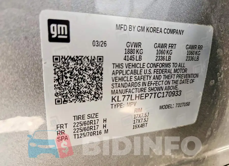 KL77LHEP7TC170933 Photo# 14