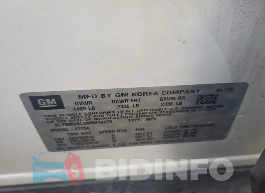 KL79MUSL3MB019479 Photo# 13