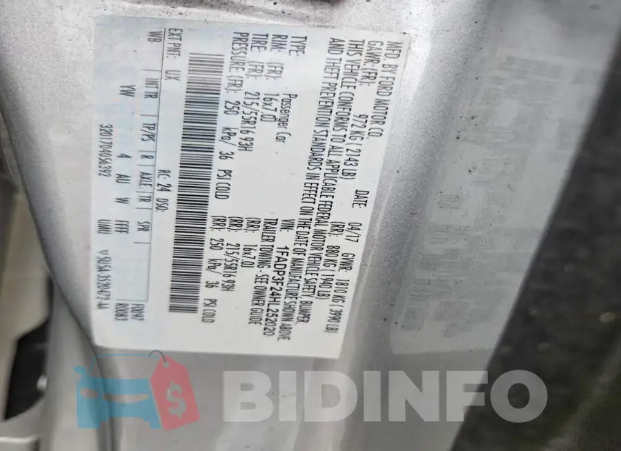 1FADP3F24HL252020 Photo# 12