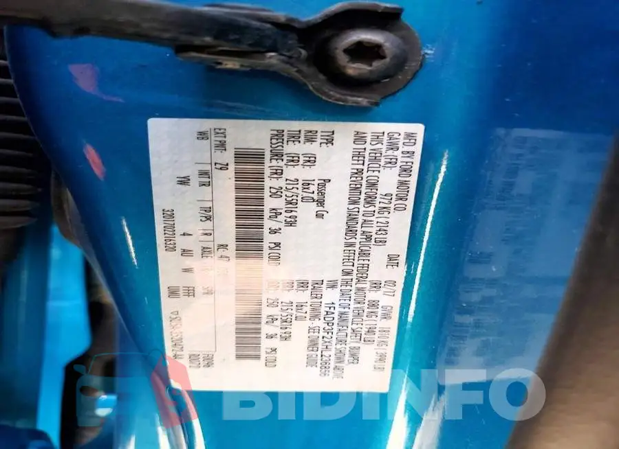 1FADP3F2XHL236856 Photo# 12