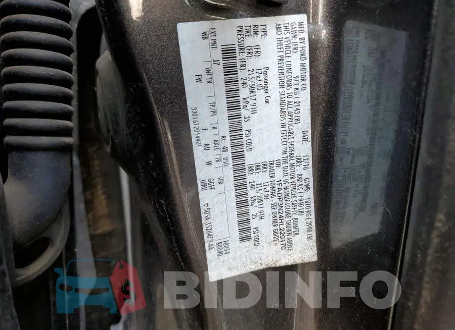 1FADP3N24HL220170 Photo# 12