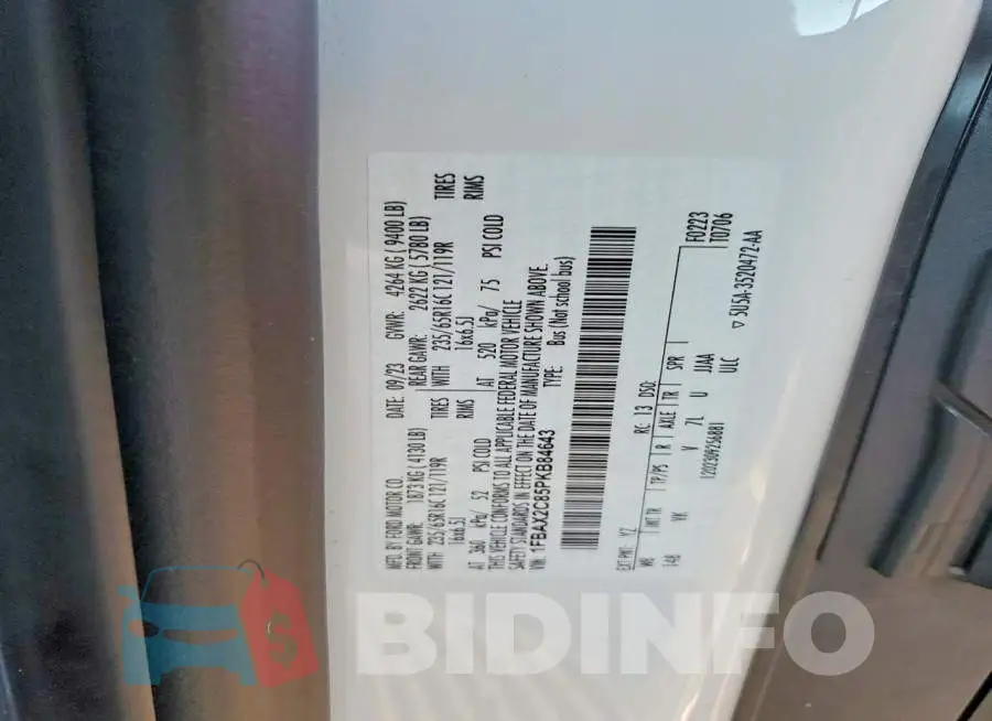 1FBAX2C85PKB84643 Photo# 14