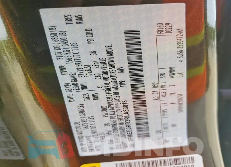 1FMEE0RR3RLA83018 Photo# 12