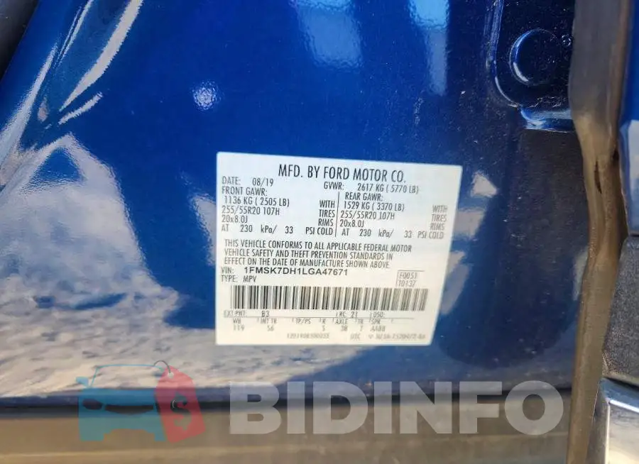 1FMSK7DH1LGA47671 Photo# 13