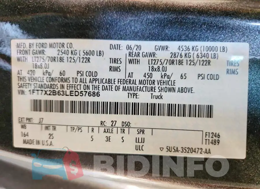 1FT7X2B63LED57686 Photo# 12