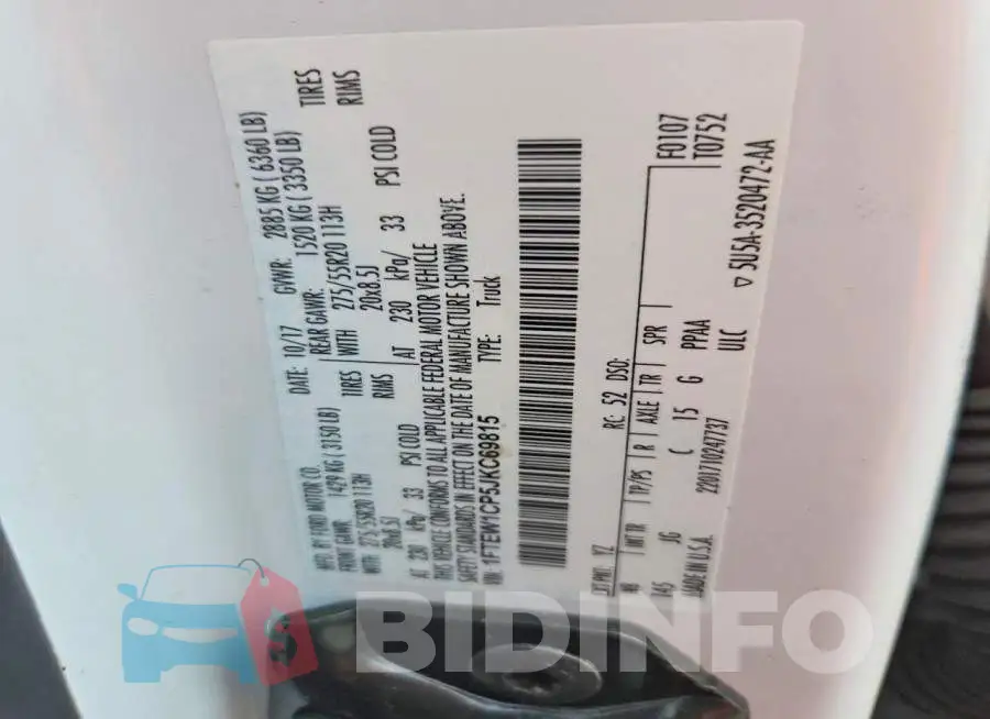 1FTEW1CP5JKC69815 Photo# 13