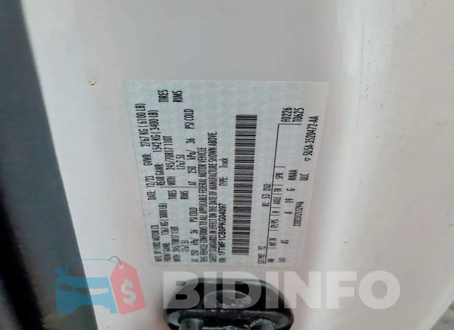 1FTMF1CB0PKG04097 Photo# 12