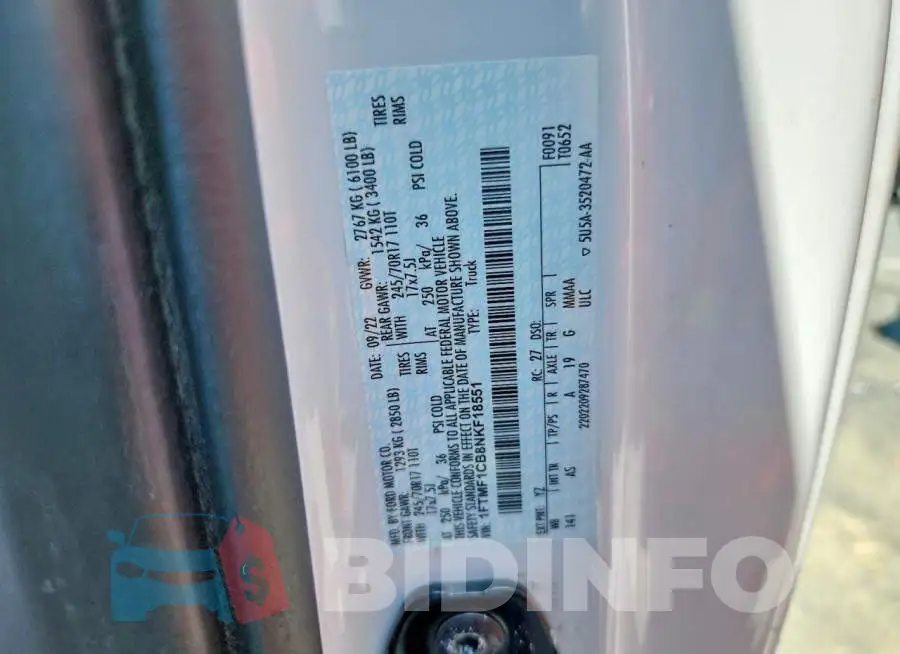 1FTMF1CB8NKF18551 Photo# 12