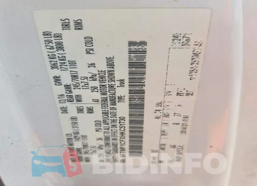 1FTMF1CFXHKC51730 Photo# 12