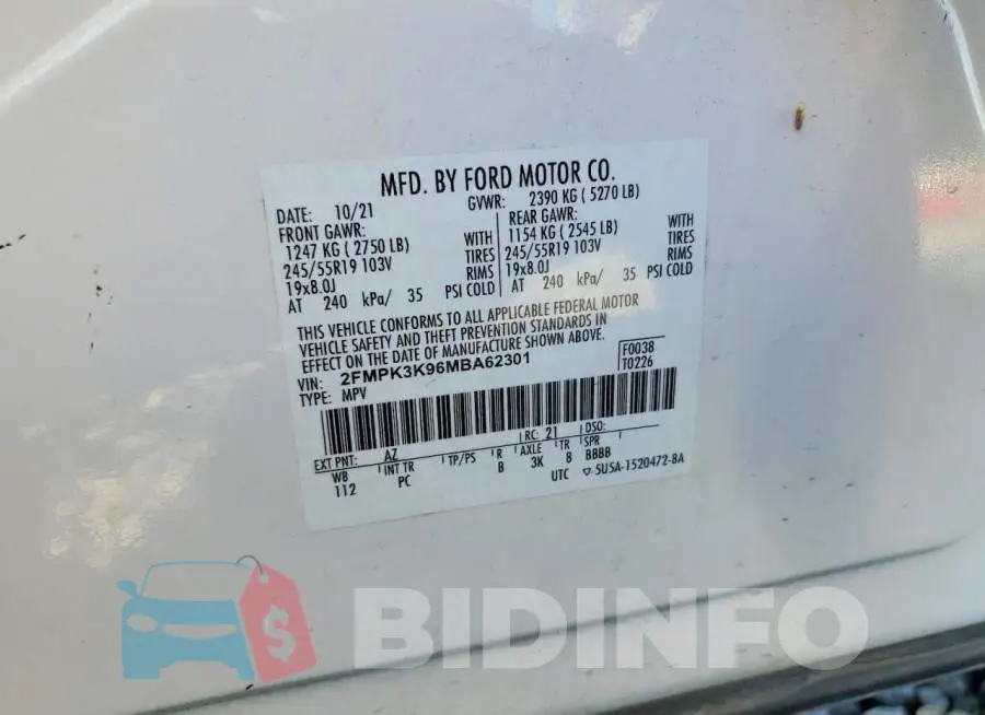 2FMPK3K96MBA62301 Photo# 13