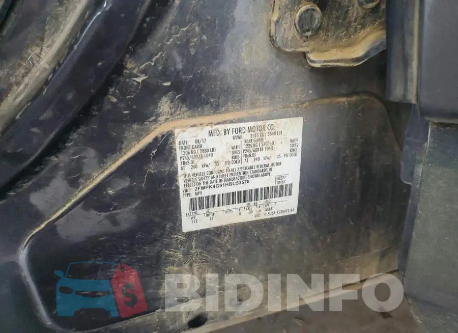 2FMPK4G91HBC53578 Photo# 13