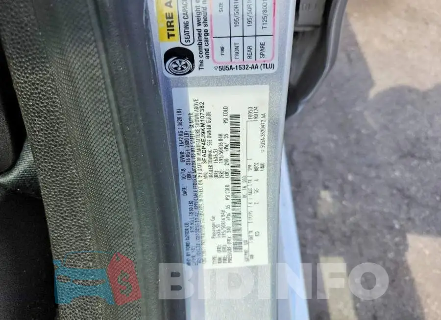 3FADP4EJ9KM107382 Photo# 12