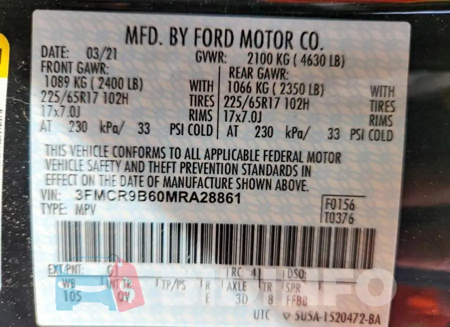 3FMCR9B60MRA28861 Photo# 12