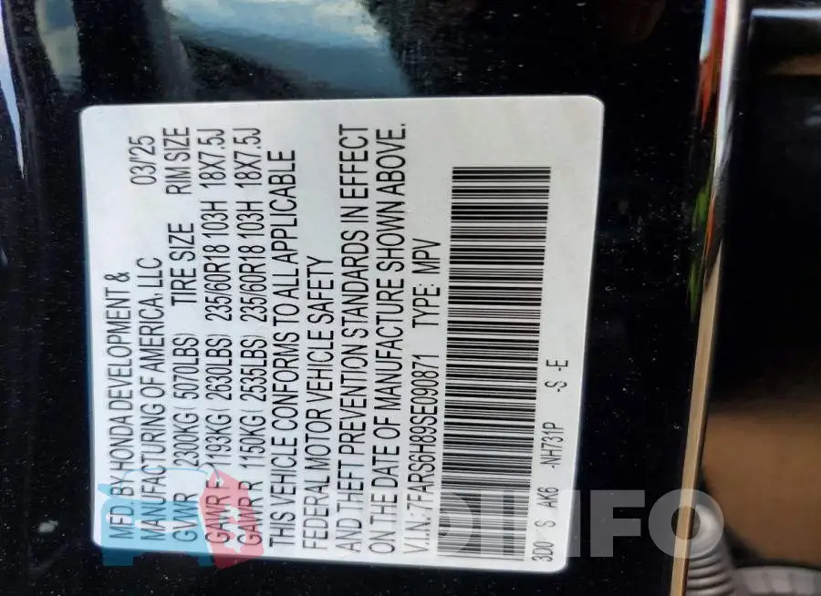 7FARS6H89SE090871 Photo# 13