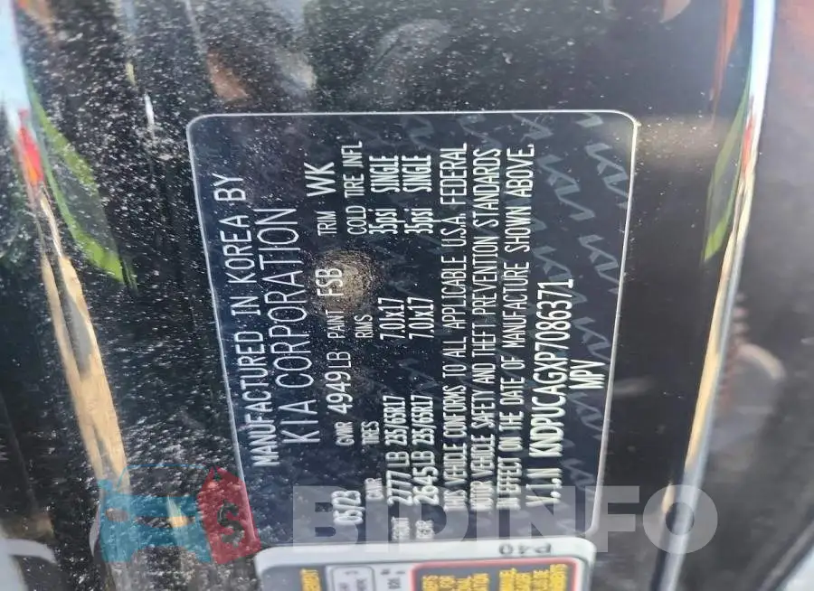 KNDPUCAGXP7086371 Photo# 13