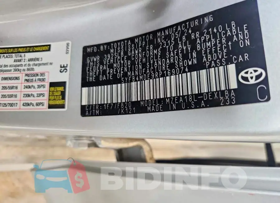 5YFB4MDE9RP169074 Photo# 12