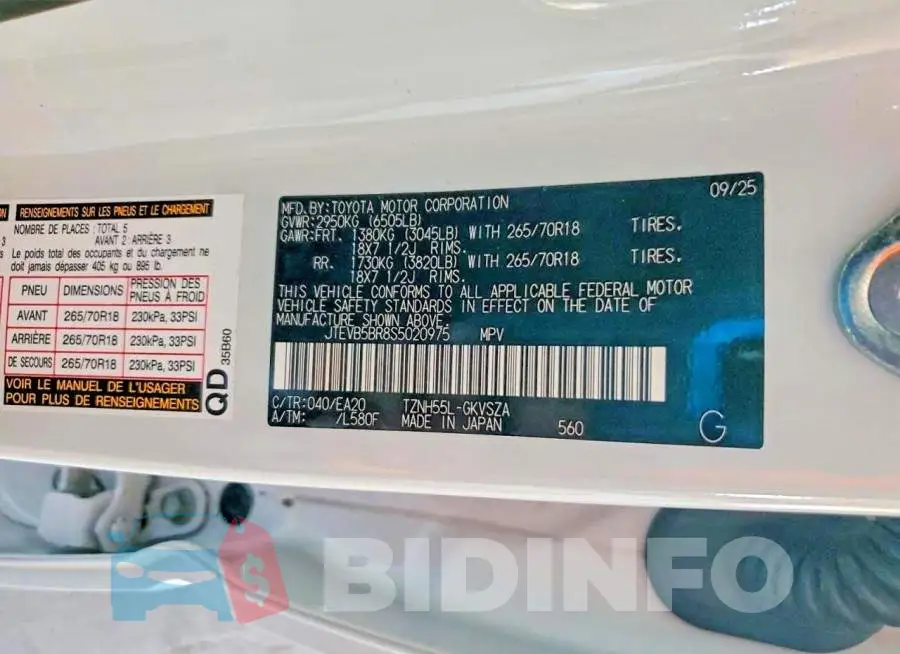 JTEVB5BR8S5020975 Photo# 12
