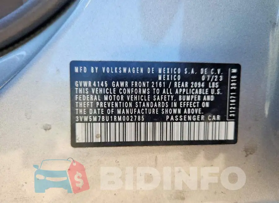 3VW5M7BU1RM002785 Photo# 12