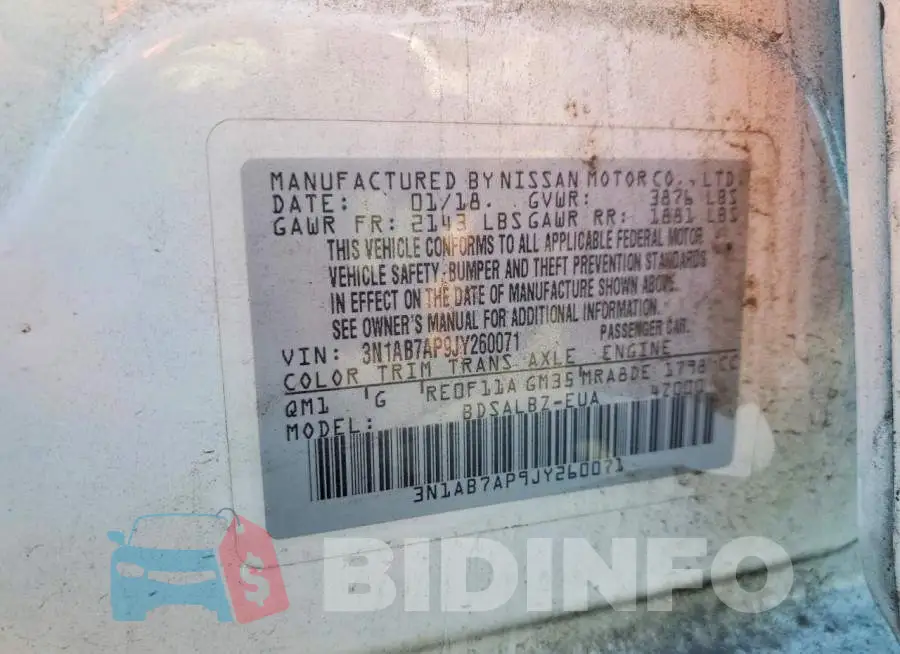 3N1AB7AP9JY260071 Photo# 12