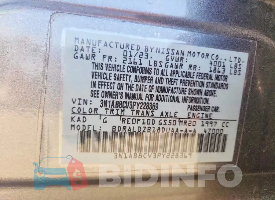 3N1AB8CV3PY228369 Photo# 13