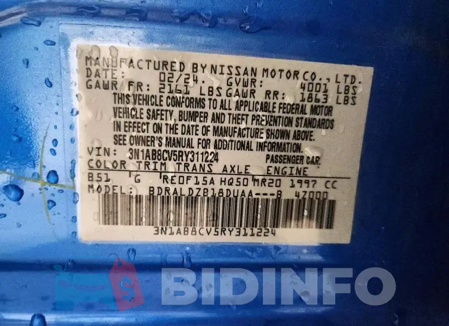 3N1AB8CV5RY311224 Photo# 12