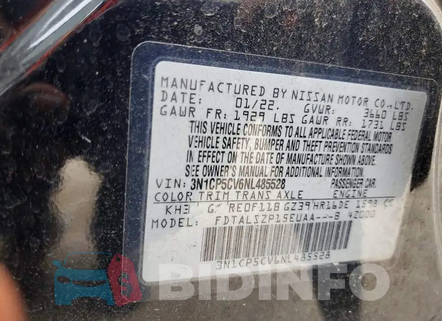 3N1CP5CV6NL485528 Photo# 13
