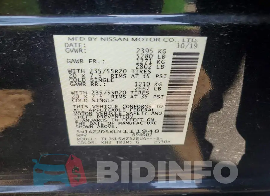 5N1AZ2DS8LN111948 Photo# 12