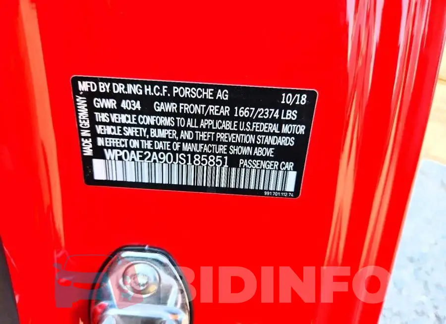 WP0AE2A90JS185851 Photo# 12