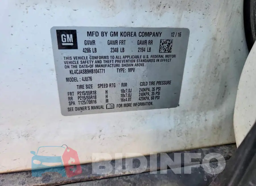 KL4CJASB9HB104771 Photo# 13