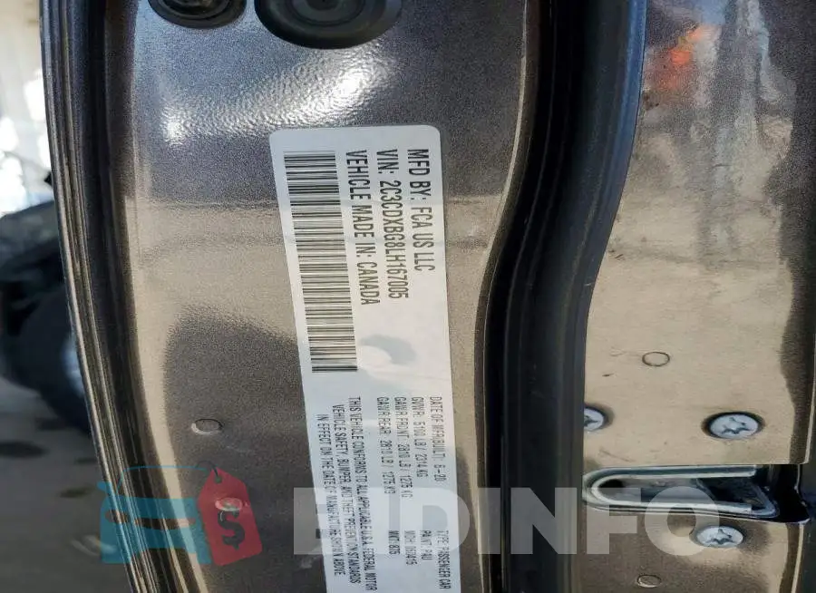 2C3CDXBG8LH167005 Photo# 12