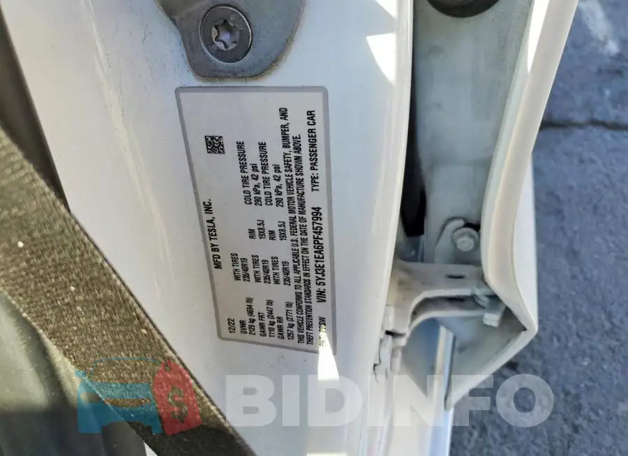 5YJ3E1EA6PF457994 Photo# 12
