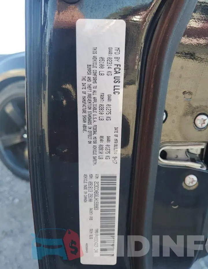 2C3CCABG6JH159983 Photo# 12