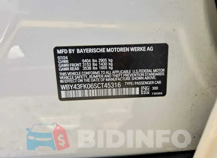 WBY43FK06SCT45316 Photo# 12