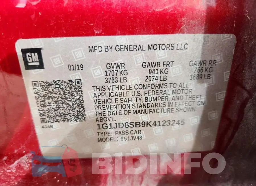 1G1JD6SB9K4123245 Photo# 13