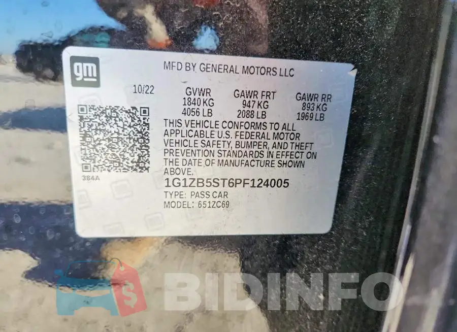1G1ZB5ST6PF124005 Photo# 12