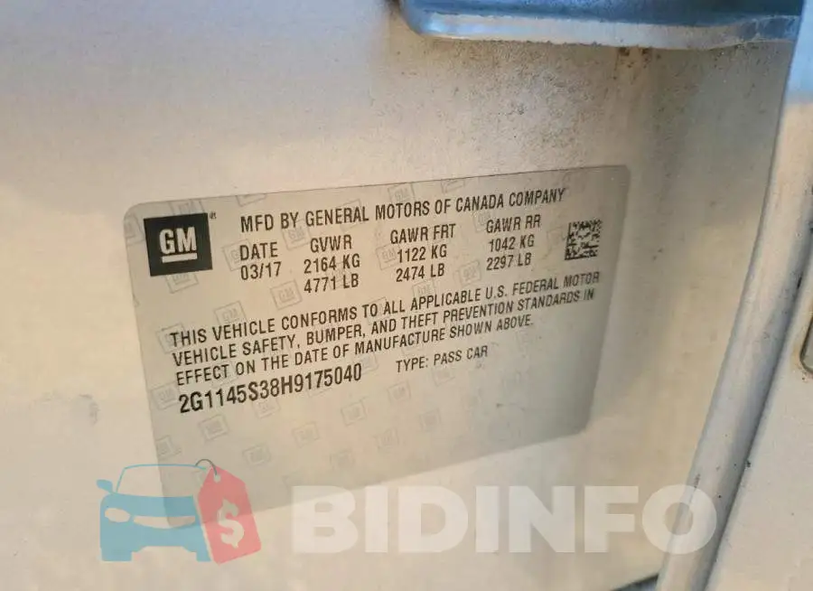 2G1145S38H9175040 Photo# 13